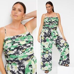 NWT Anthropologie Floral Wide-Leg Pant Set | 16W